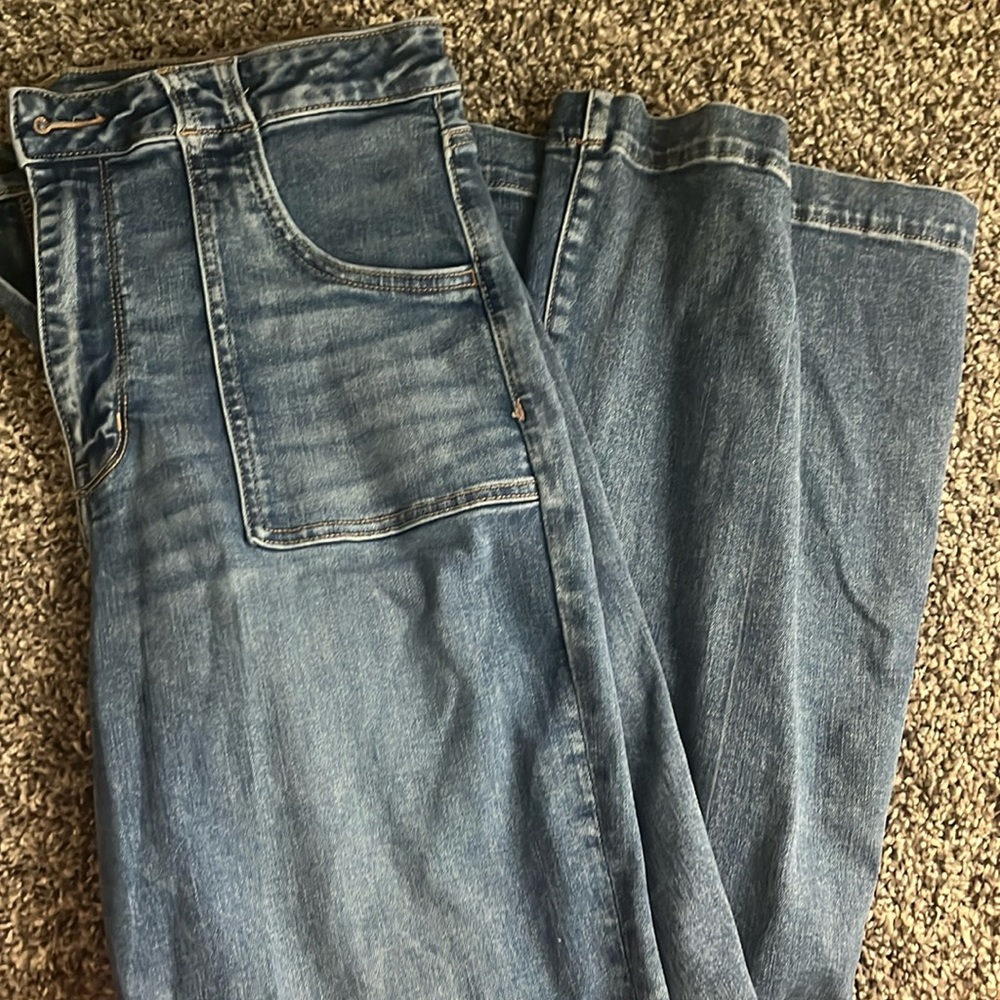 Super high rise flare jeans